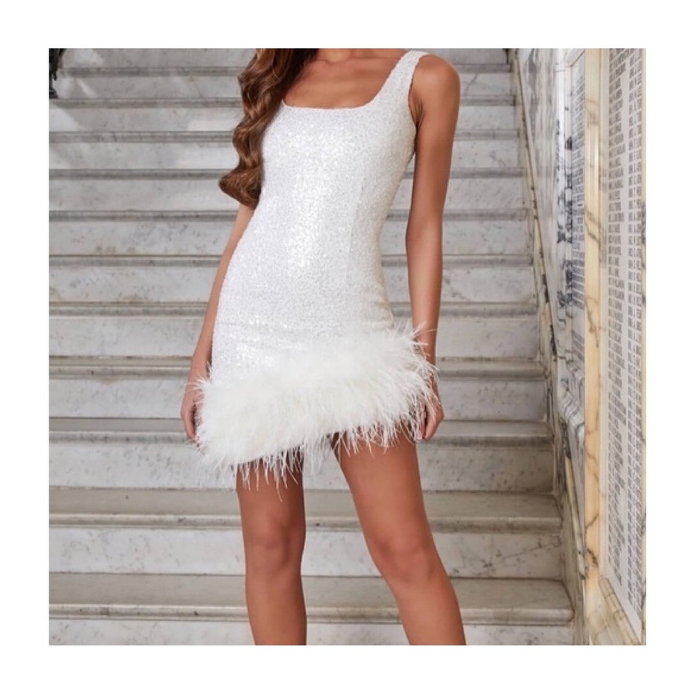 Nadine Merabi Evie Dress in White